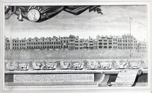 Vue des enfants de la charité dans le Strand, 7 juillet 1713, gravure réalisée en 1715 - George Vertue